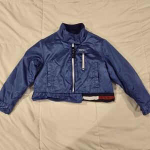 Vintage Tommy HILFIGER boys Blue Puffer Coat Size Small